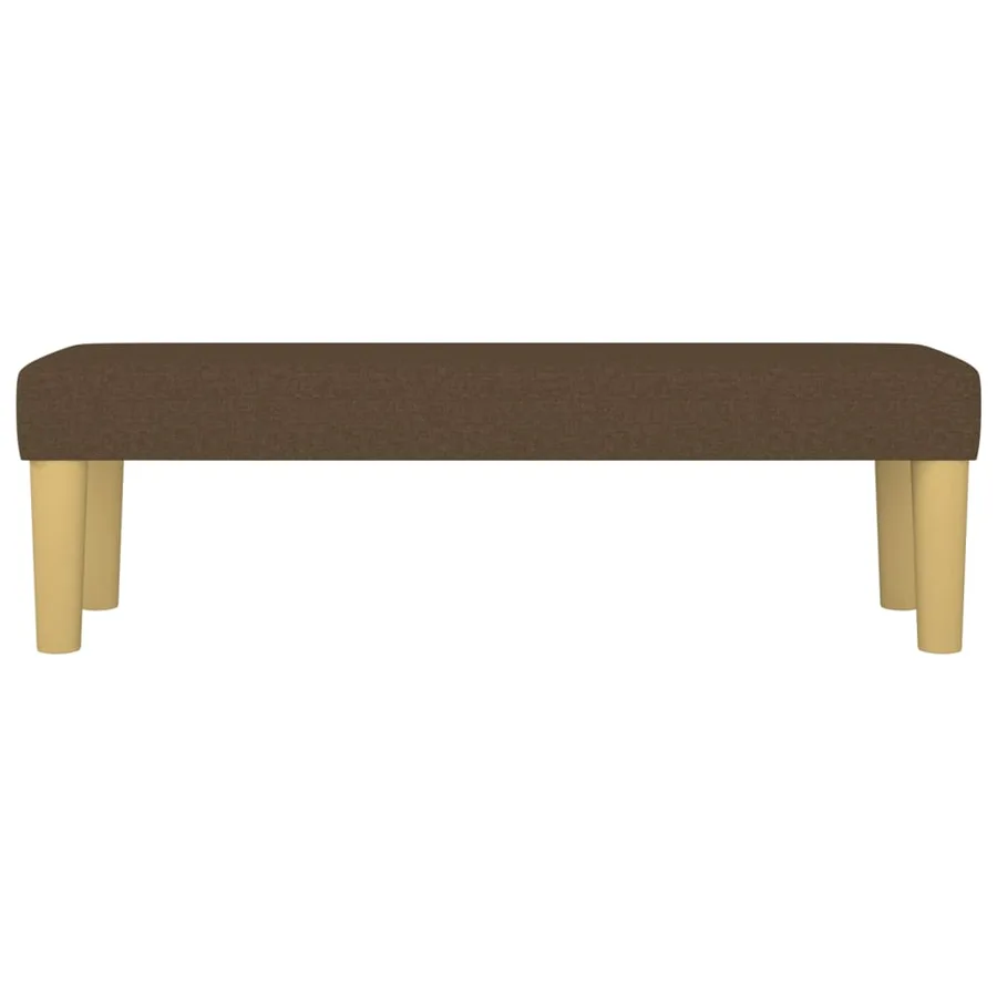 Banc Marron foncé 100x30x30 cm Tissu - 3