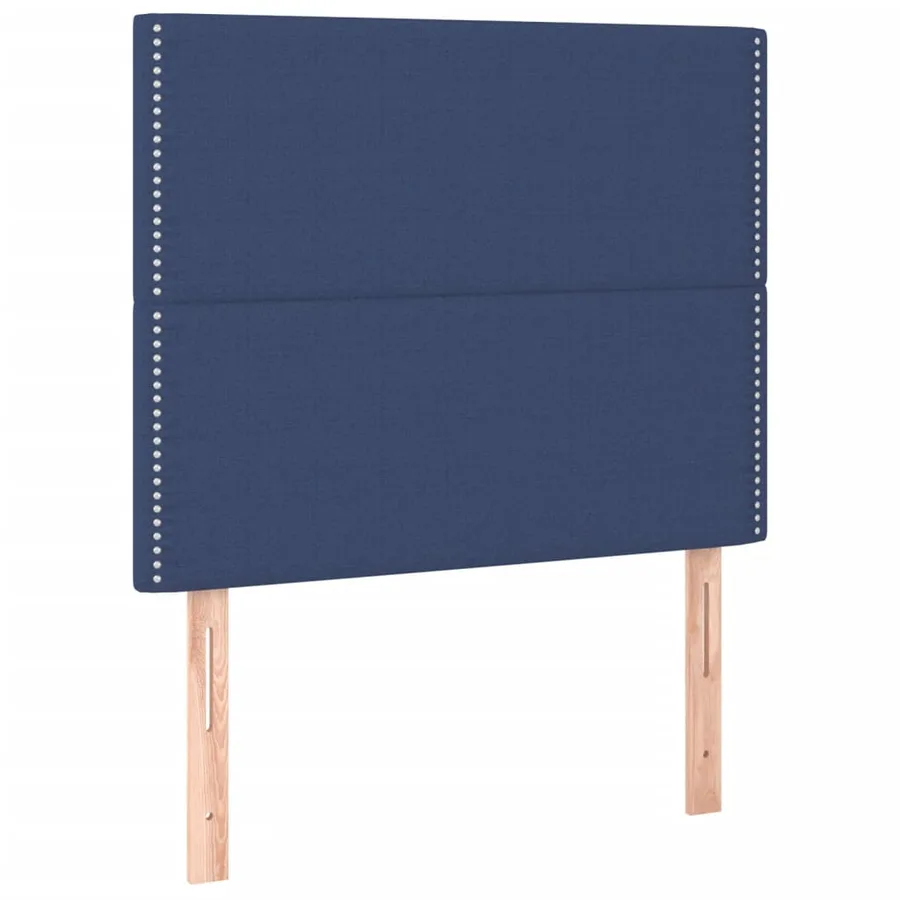 Tête de lit à LED Bleu 100x5x118/128 cm Tissu - 4