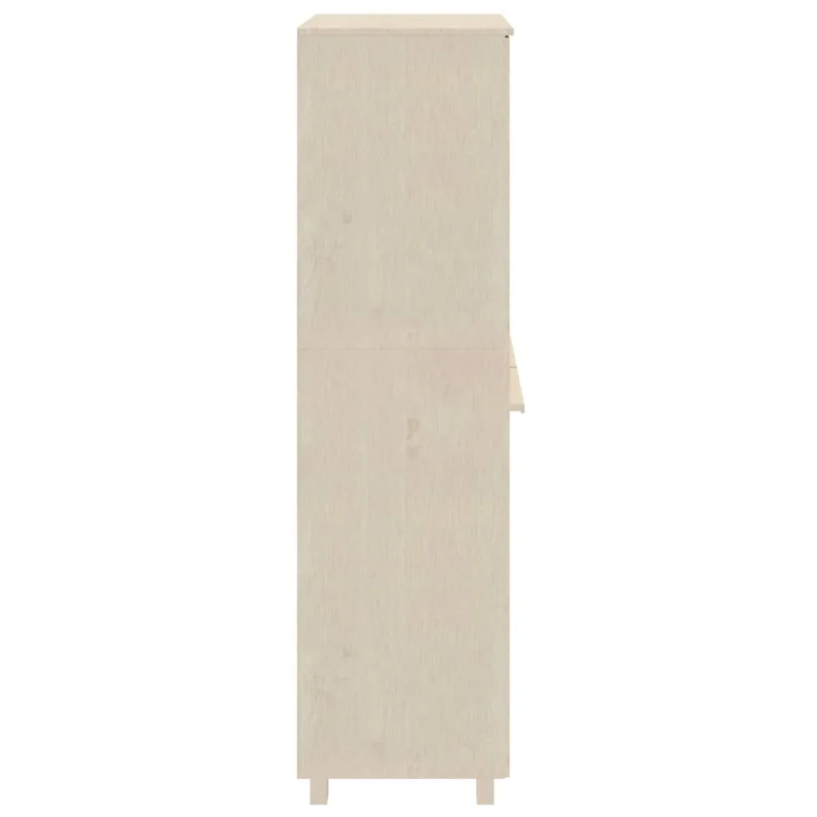 Garde-robe HAMAR Marron miel 89x50x180 cm Bois massif de pin - 5