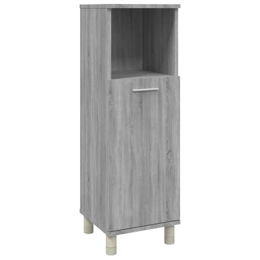 Armoire de bain Sonoma gris 30x30x95 cm Bois d'ingénierie - 2