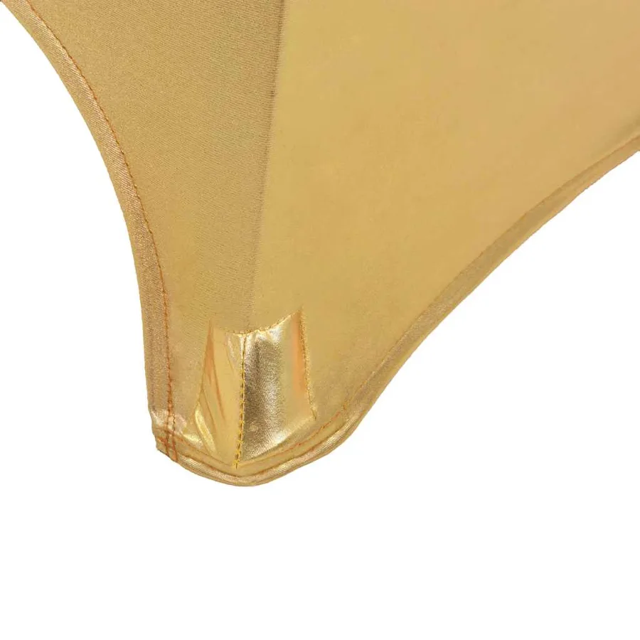 Nappes de table extensibles 2 pcs 60 cm Doré - 4
