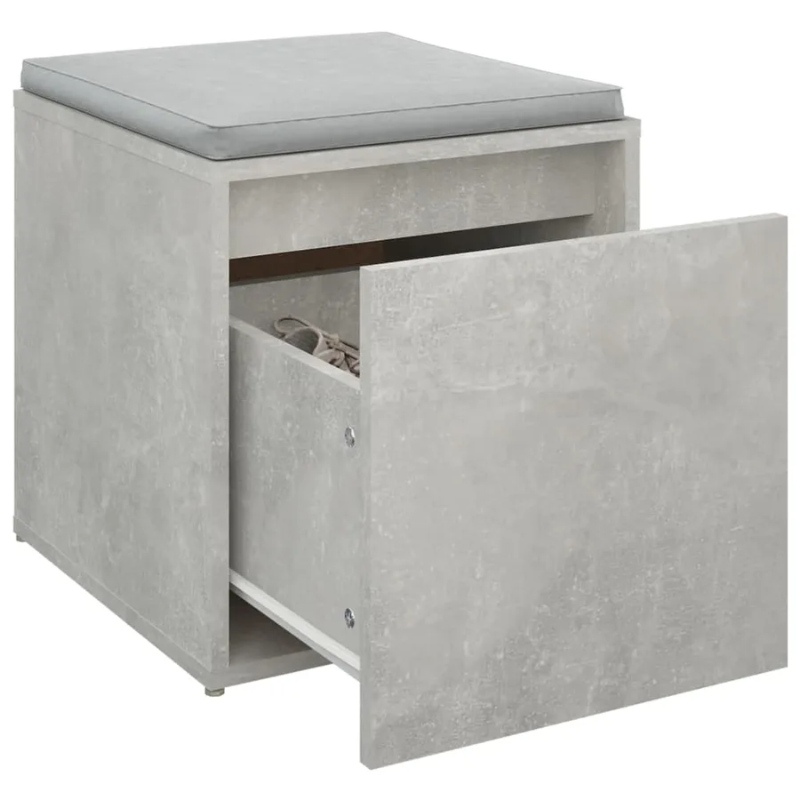 Tiroir boîte Gris béton 40,5x40x40 cm Bois d'ingénierie - 5