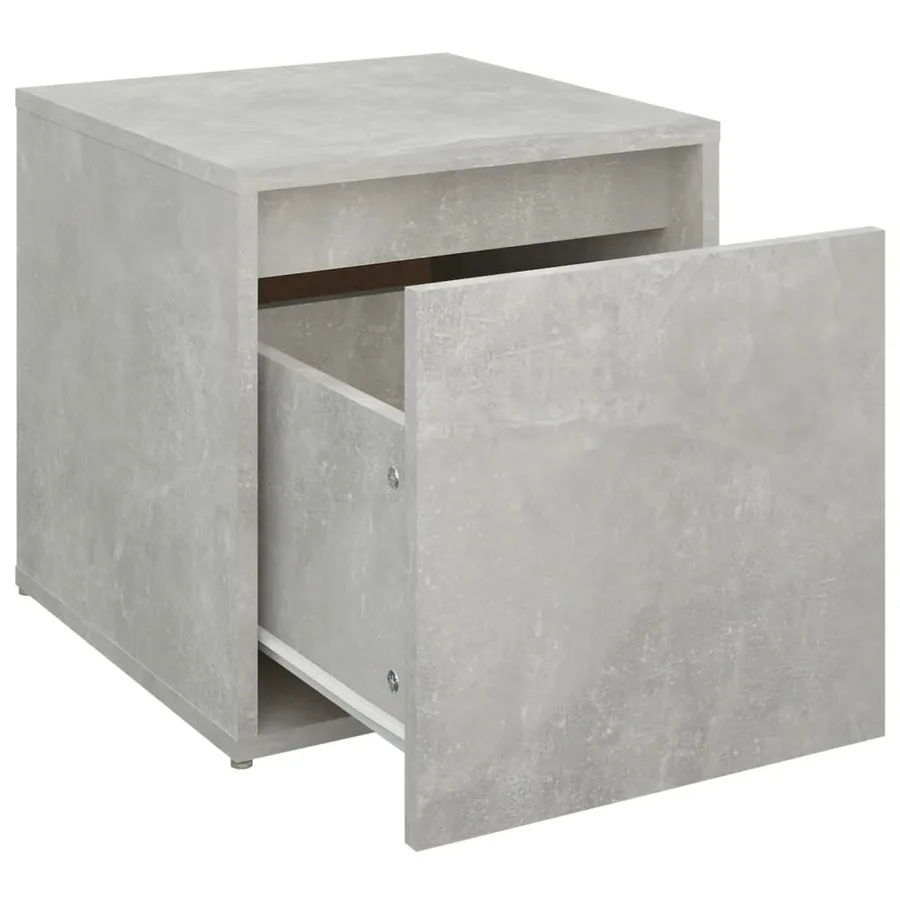 Tiroir boîte Gris béton 40,5x40x40 cm Bois d'ingénierie - 6