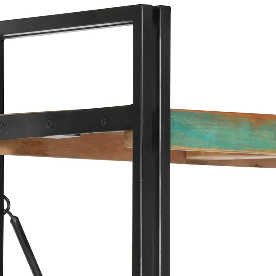 Bibliothèque 5 niveaux 140x30x180cm Bois solide de récupération - 4
