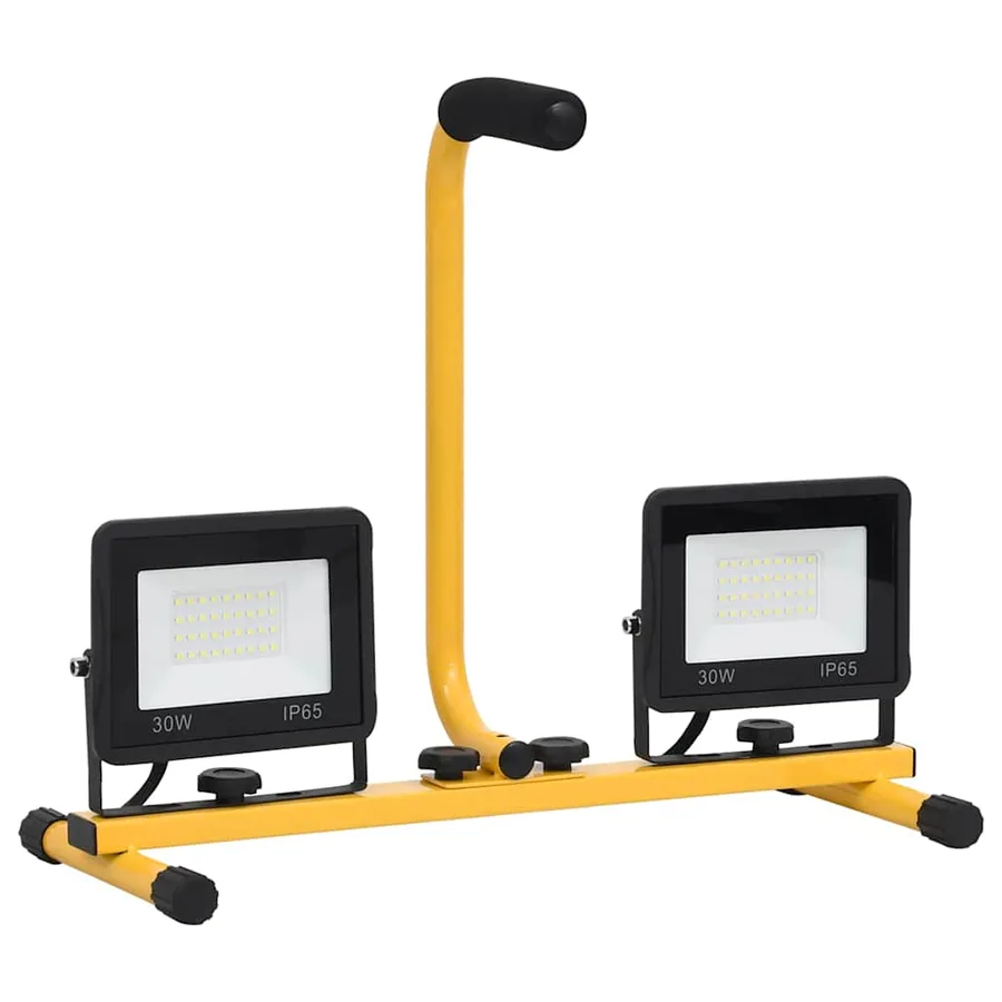 Projecteur à LED avec poignée 2x30 W Blanc chaud - 4