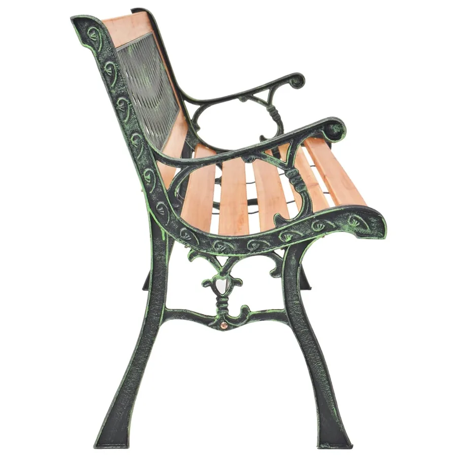 Banc de jardin 116 cm Fonte et bois massif de sapin - 3
