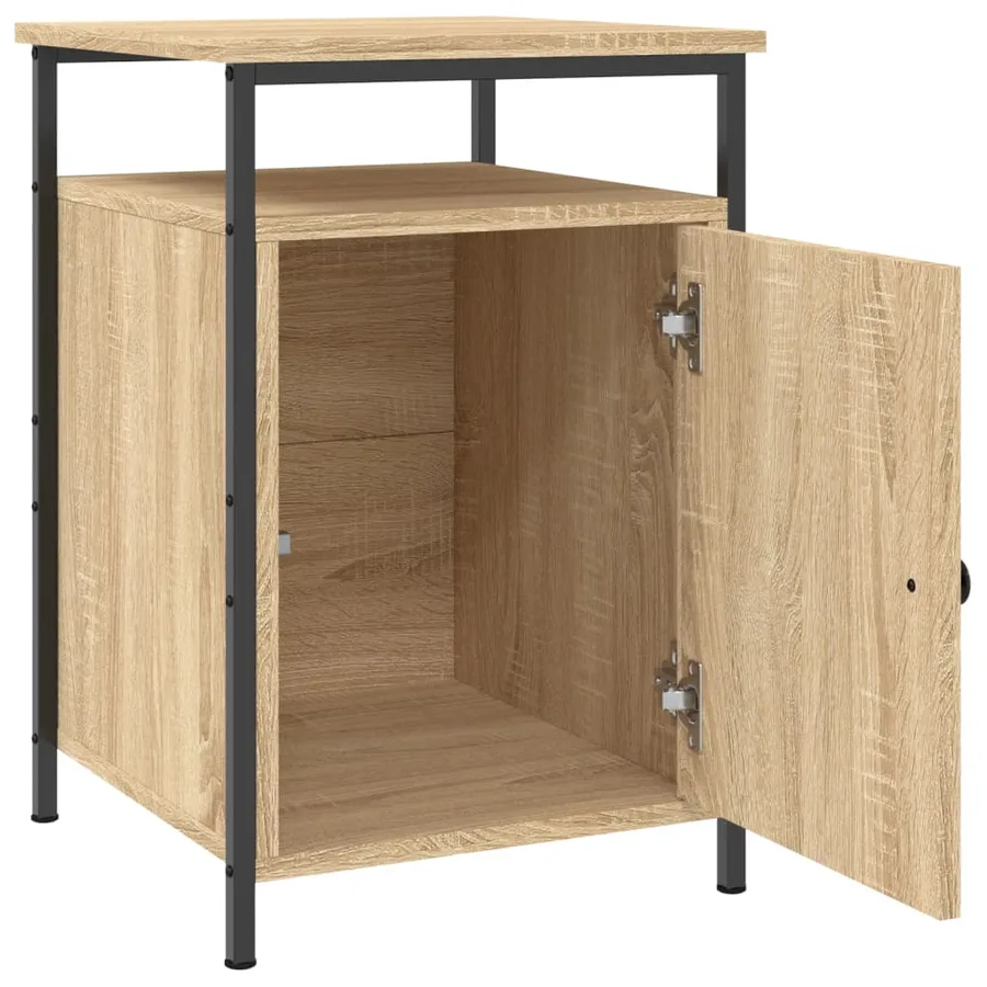 Table de chevet chêne sonoma 40x42x60 cm bois d'ingénierie - 5