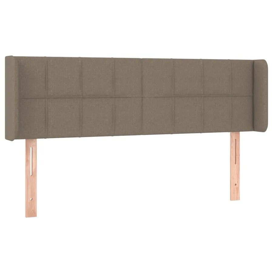 Tête de lit avec oreilles Taupe 147x16x78/88 cm Tissu - 2