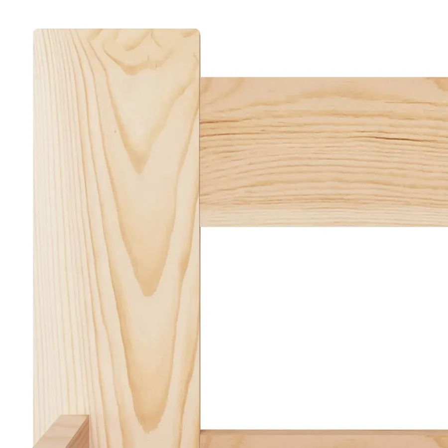 Cadre de lit sans matelas bois de pin massif 90x200 cm - 5