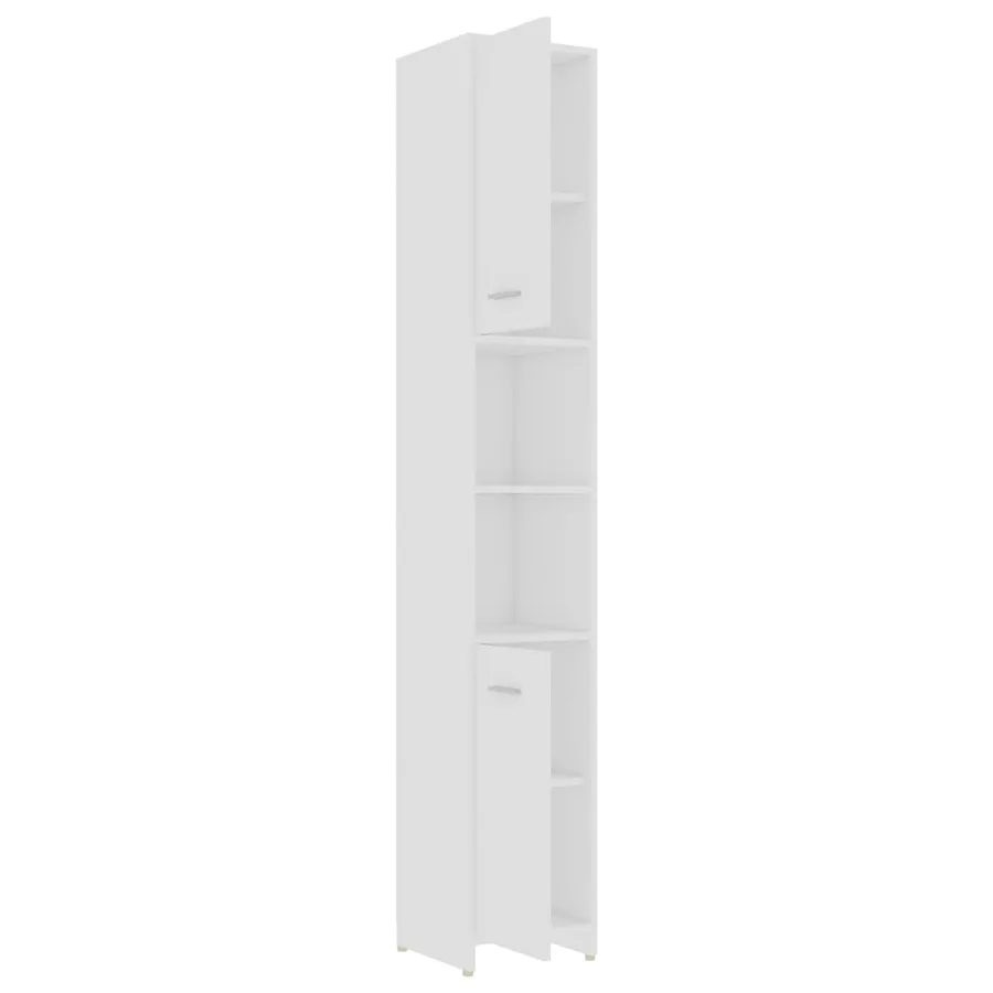 Ensemble de meubles salle de bain 4 pcs blanc bois d’ingénierie - 7