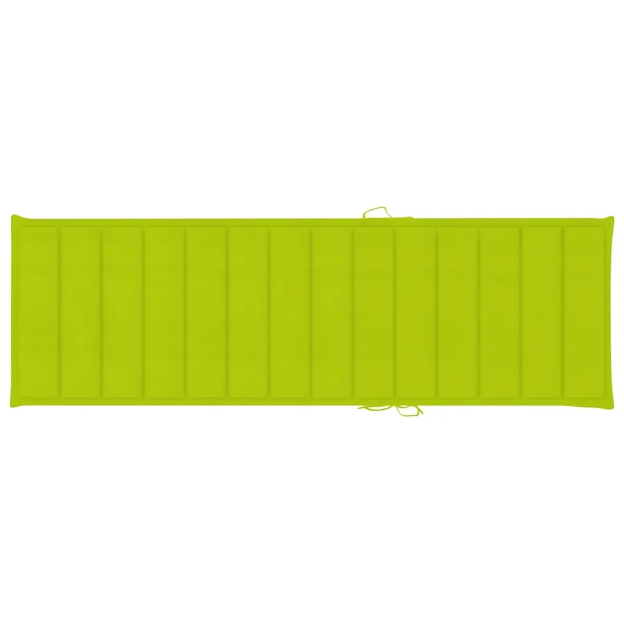 Chaise longue de jardin avec table et coussin Pin imprégné - 7