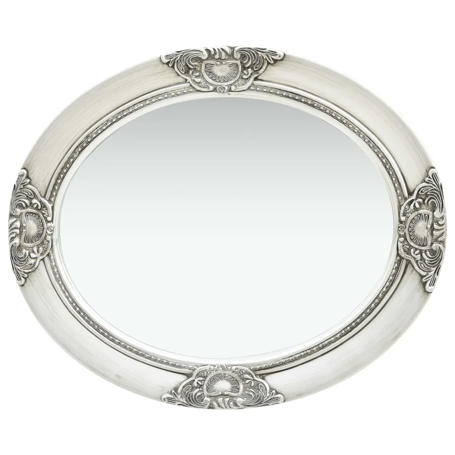 Miroir mural style baroque 50x60 cm Argenté - 3