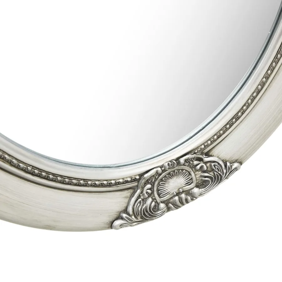 Miroir mural style baroque 50x60 cm Argenté - 4