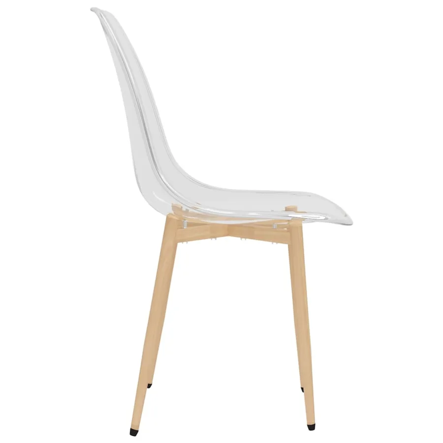 Chaises à manger lot de 6 Transparent PET - 5