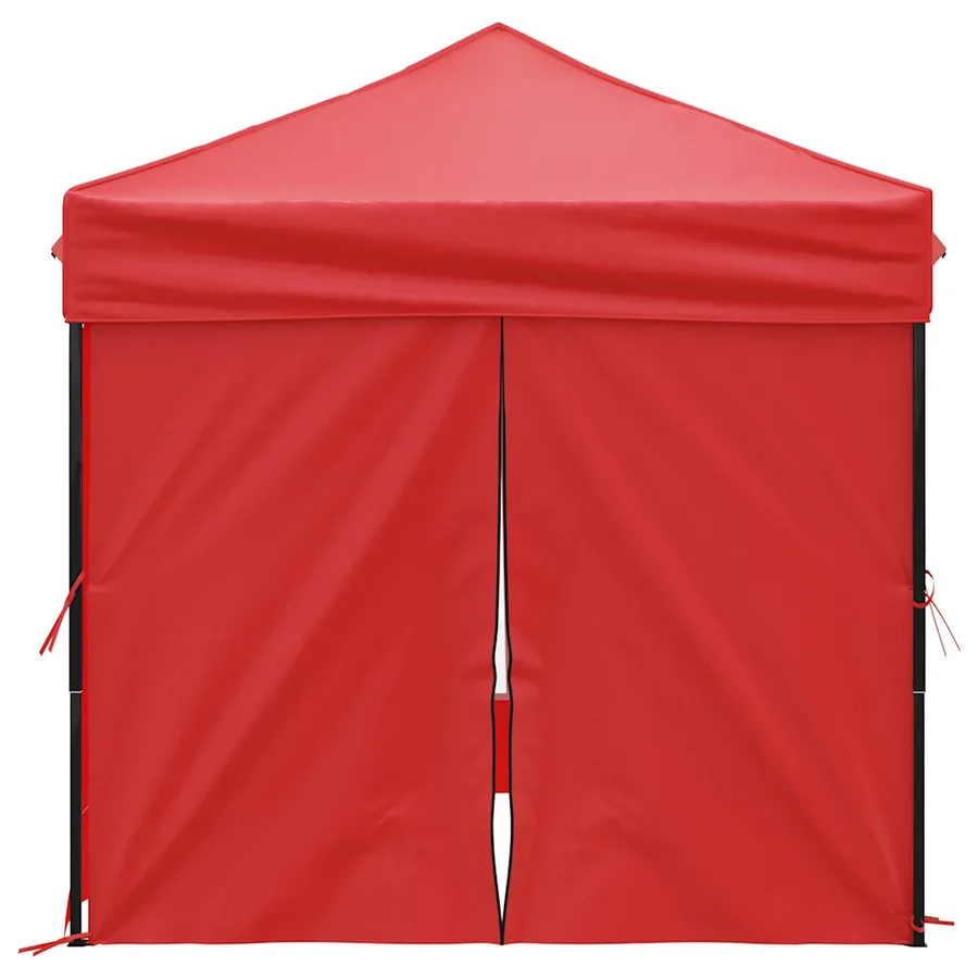 Tente de réception pliable avec parois Rouge 2x2 m - 4