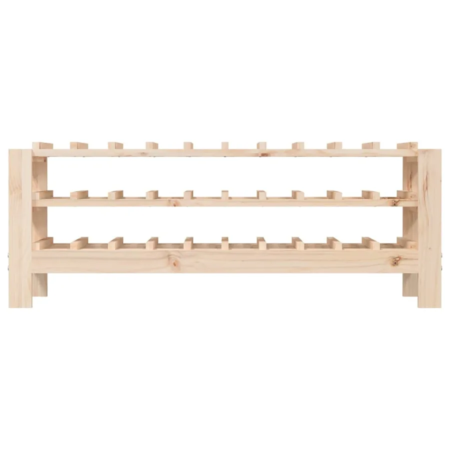 Casier à vin 109,5x30x42 cm Bois de pin massif - 5