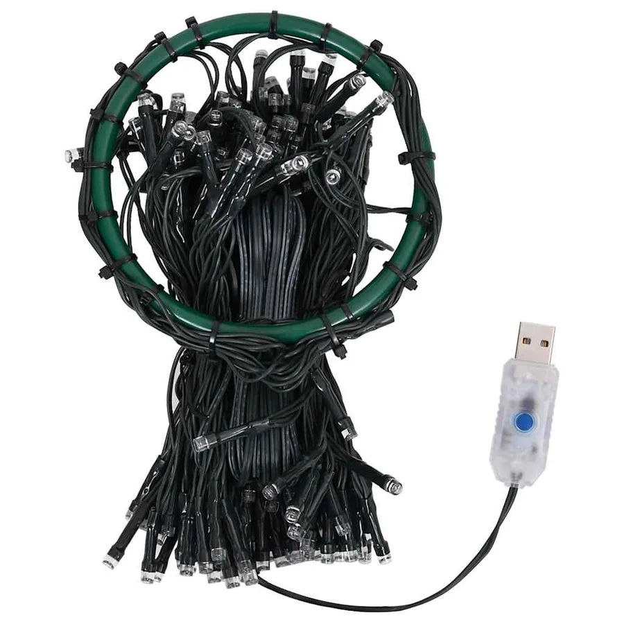 Guirlande lumineuse d'arbre de Noël 300 LED colorées 300 cm - 5
