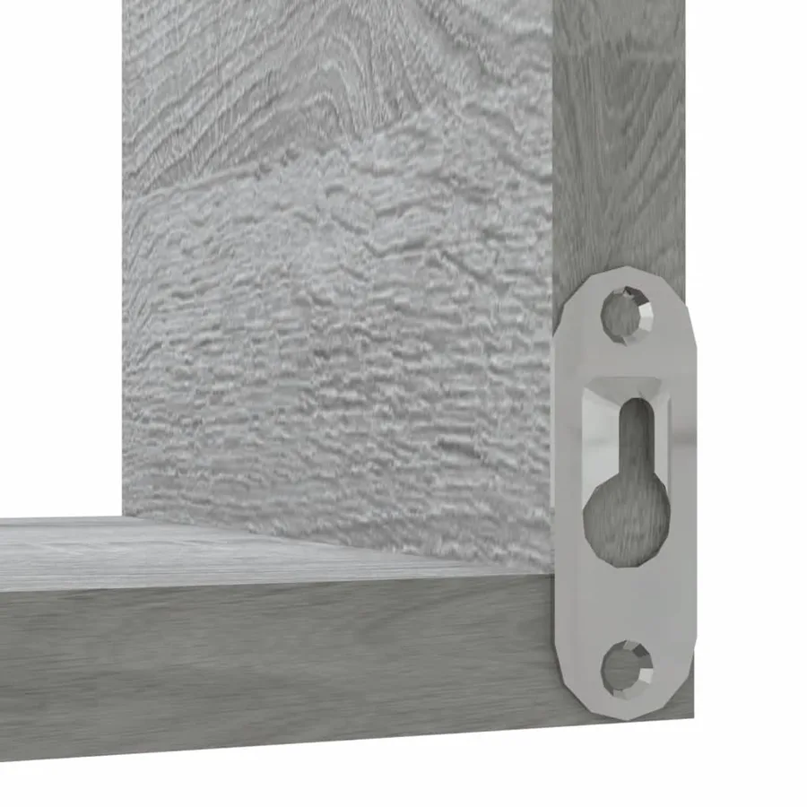 Étagères d'angle murales 2 pcs Sonoma gris 40x40x50 cm Bois - 7