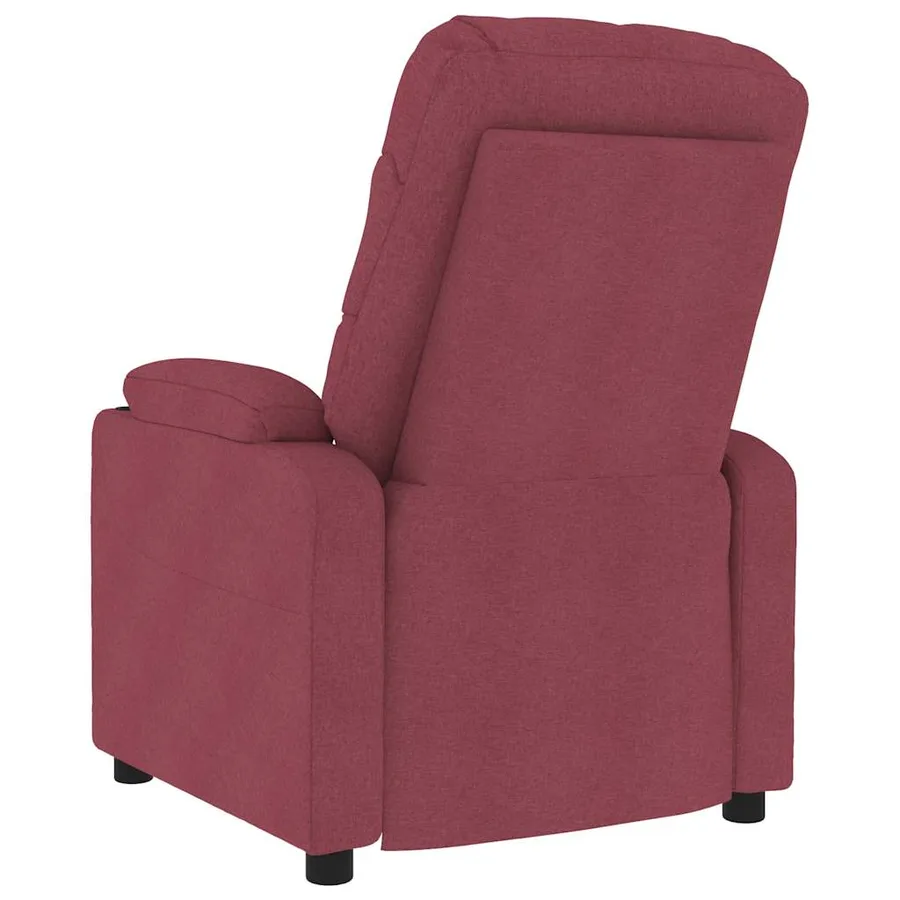 Fauteuil de massage Rouge bordeaux Tissu - 5