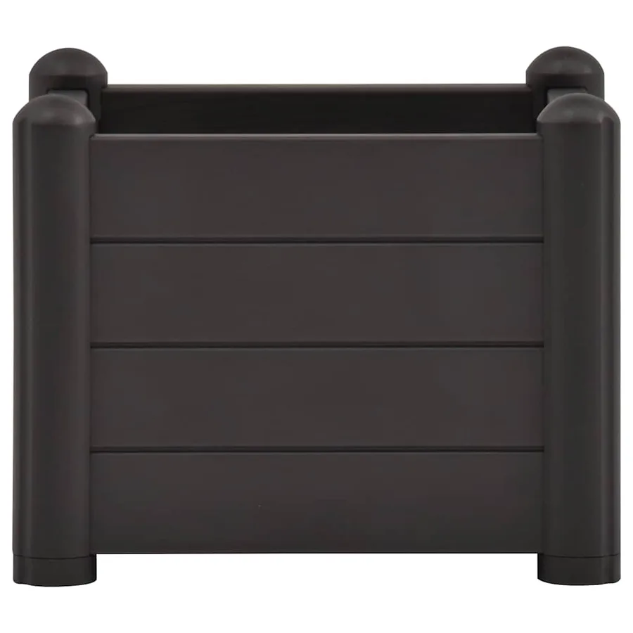 Lit surélevé de jardin PP Anthracite 43x43x35 cm - 3