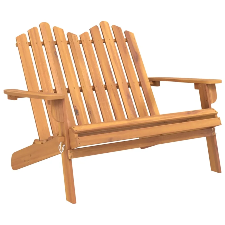 Banc de jardin Adirondack 126 cm bois massif d'acacia - 2