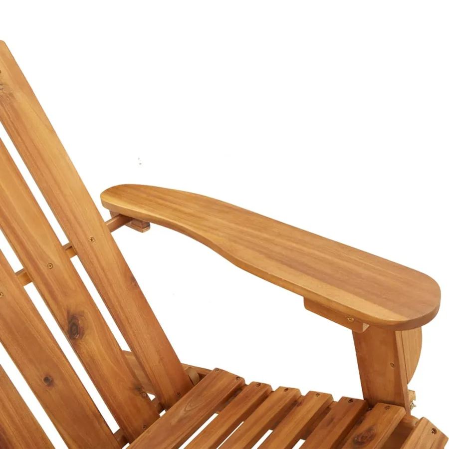 Banc de jardin Adirondack 126 cm bois massif d'acacia - 7