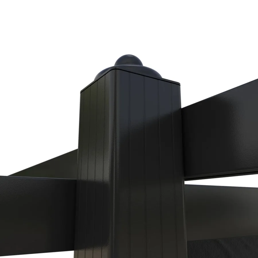 Tonnelle de jardin avec toit rétractable 3x3 m Anthracite - 8