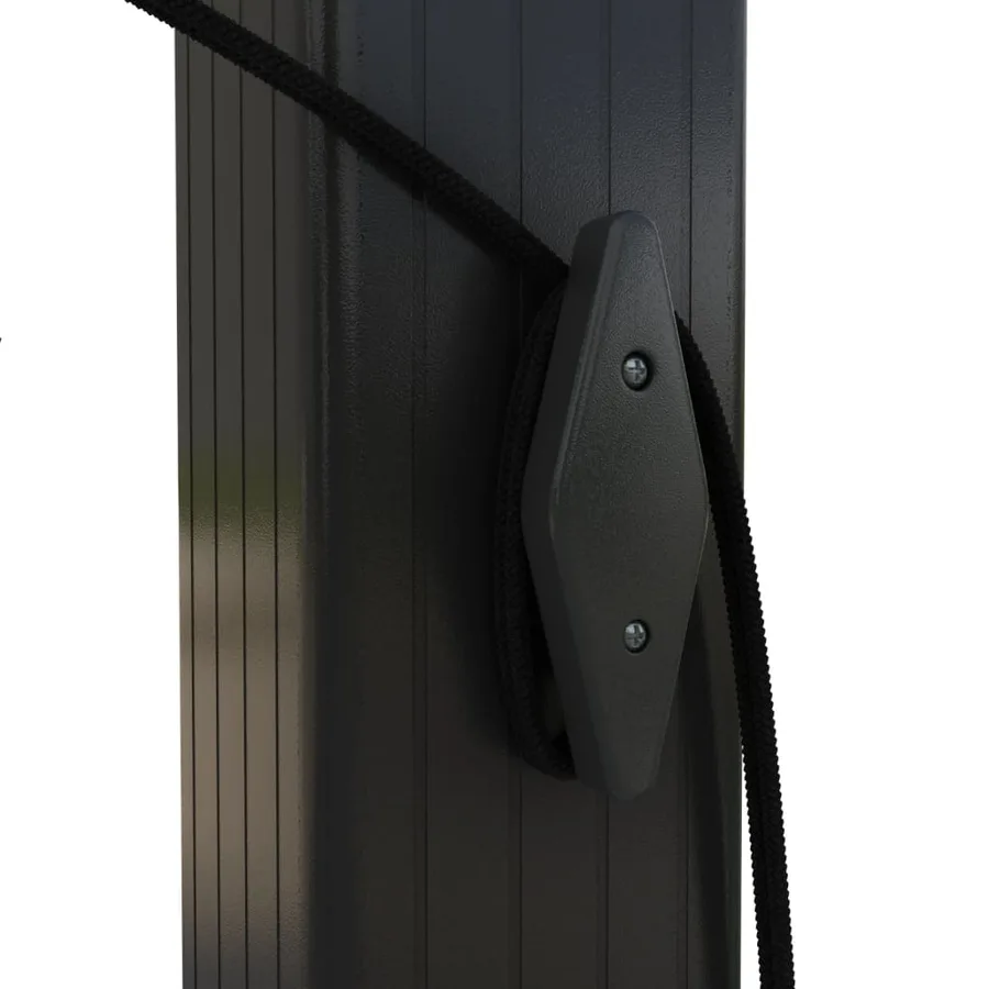 Tonnelle de jardin avec toit rétractable 3x3 m Anthracite - 9