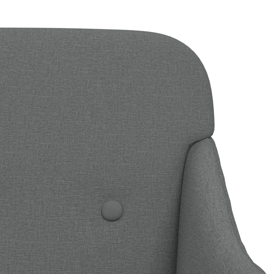 Banc Gris foncé 110x76x80 cm Tissu - 6