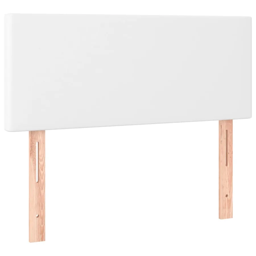 Tête de lit Blanc 90x5x78/88 cm Similicuir - 2