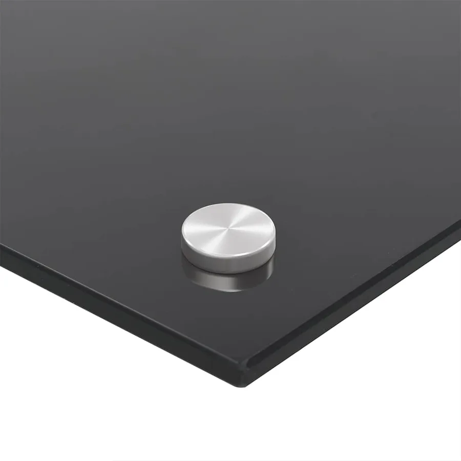 Dosseret de cuisine Noir 90x40 cm Verre trempé - 9