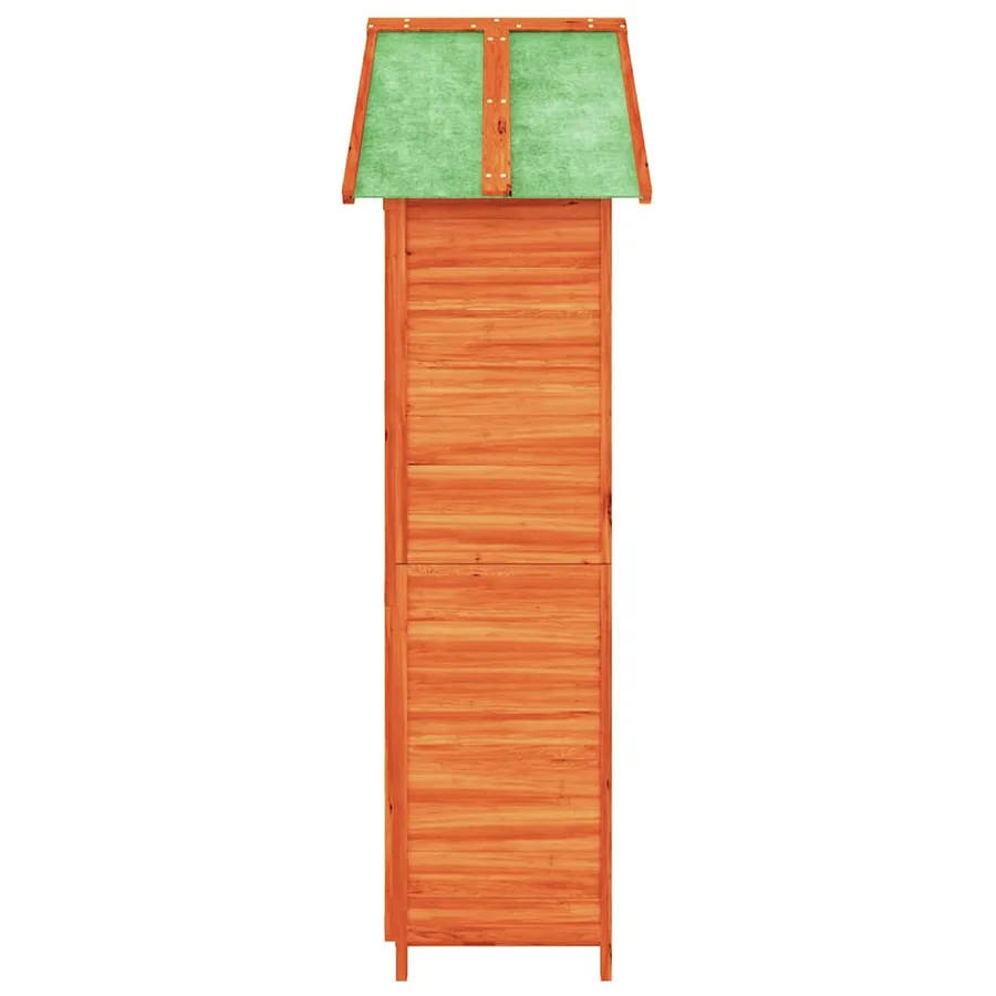 Abri à outils de jardin marron 89x52,5x175 cm bois massif pin - 6