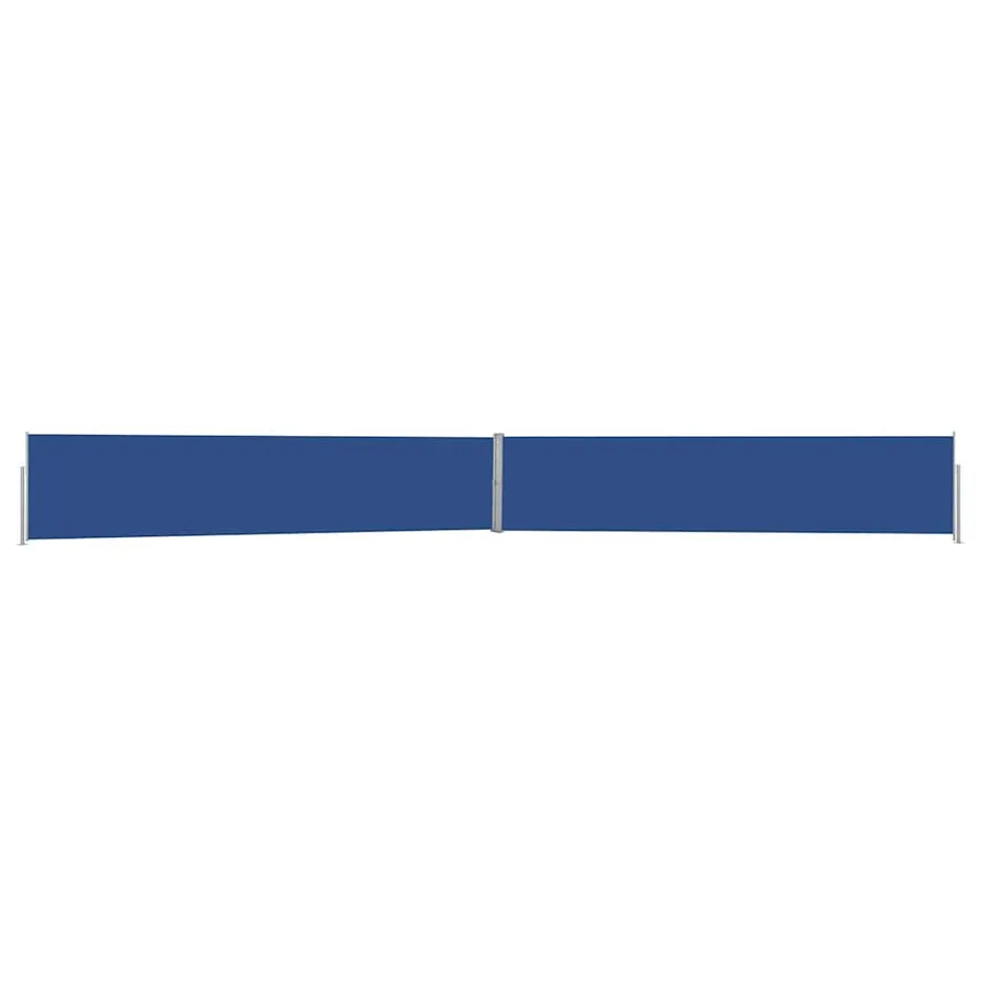 Auvent latéral rétractable de patio 140x1200 cm Bleu - 2