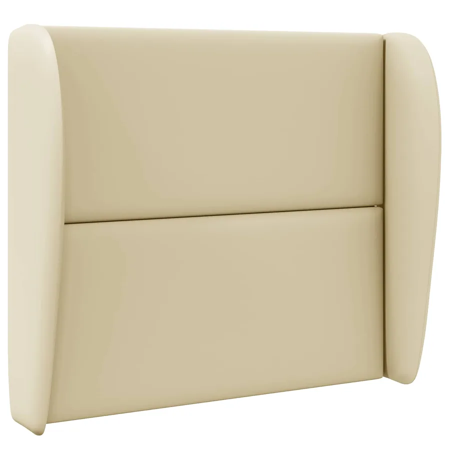 Oreille de tête de lit Crème 80 x 23 x 6 cm PVC - 3