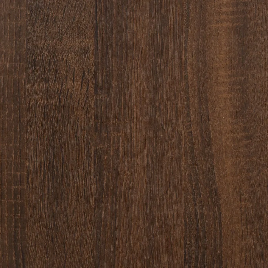 Étagère murale à CD Chêne marron 100x18x18 cm Bois d'ingénierie - 6