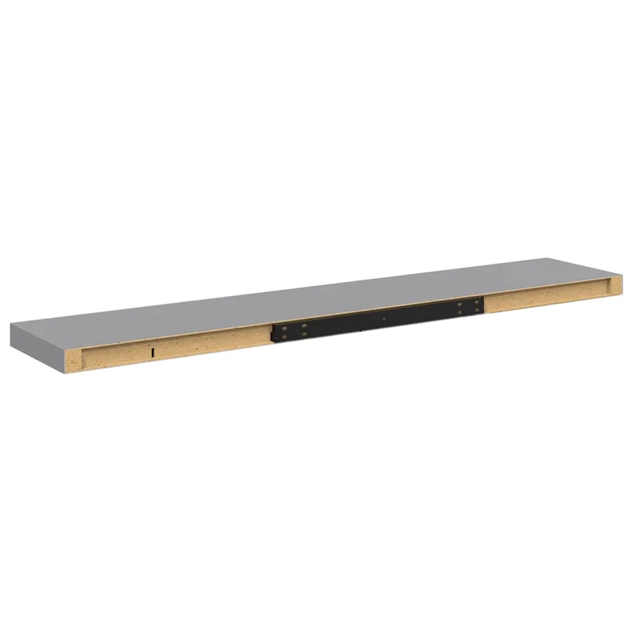 Étagère murale flottante gris 120x23,5x3,8 cm MDF - 8