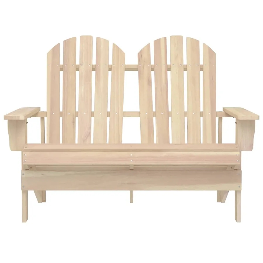 Chaise de jardin Adirondack 2 places bois de sapin massif - 2