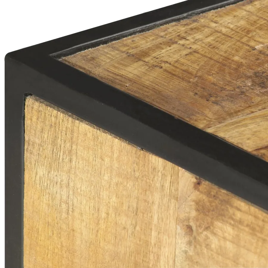 Meuble TV 130x30x39 cm Bois massif de manguier - 6