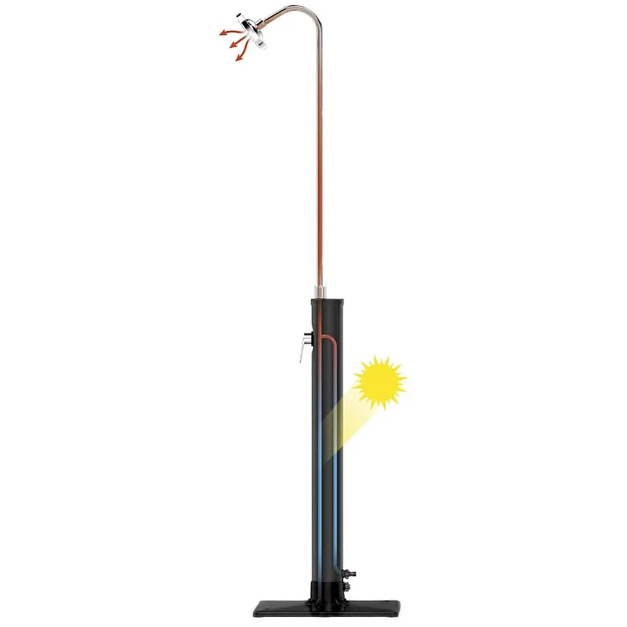Bestway Douche d'extérieur Solar Flow Noir 8 L - 5