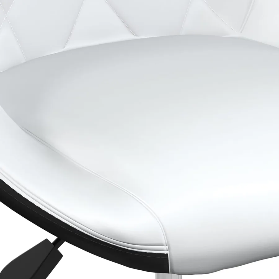 Tabourets de bar lot de 2 noir et blanc similicuir - 8