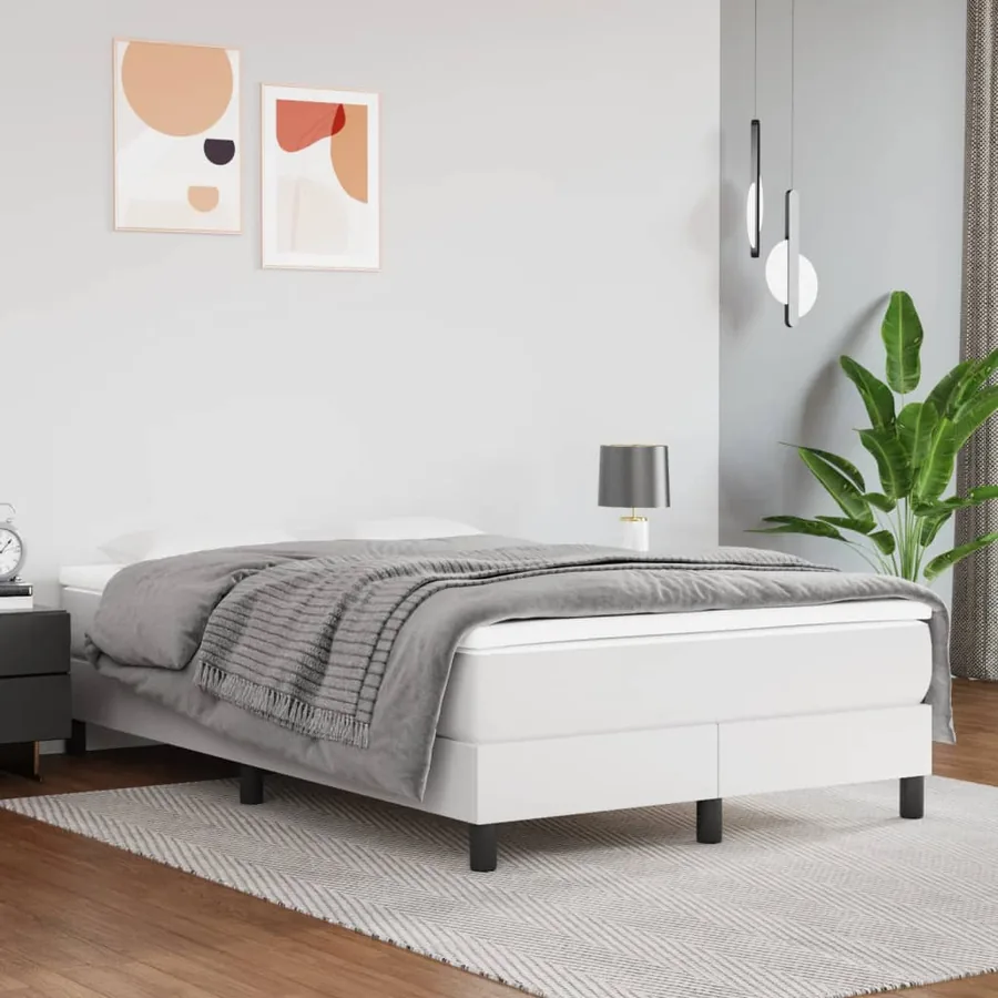 Matelas de lit à ressorts ensachés fermeté moyenne Blanc 120x200x20 cm