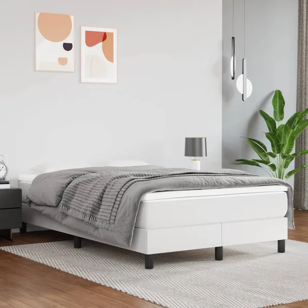 Matelas de lit à ressorts ensachés fermeté moyenne Blanc 120x200x20 cm