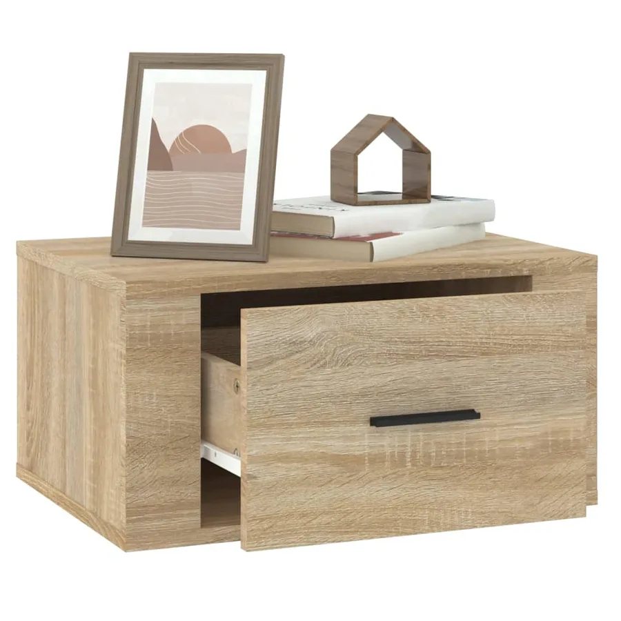 Tables de chevet murales 2 pcs Chêne sonoma 50x36x25 cm - 5
