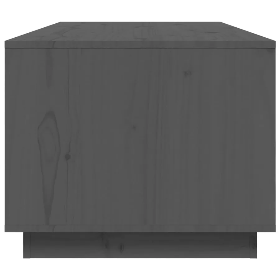 Table basse Gris 100x50x41 cm Bois massif de pin - 7