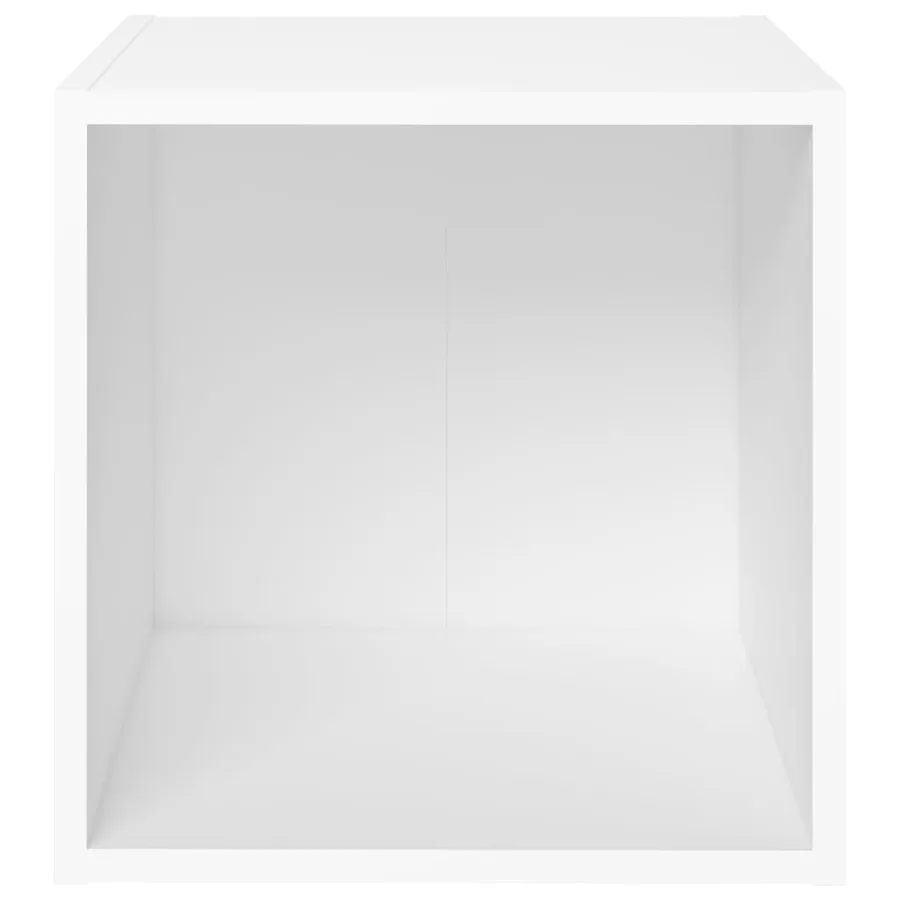 Meubles TV 2 pcs Blanc 37x35x37 cm Bois d’ingénierie - 4