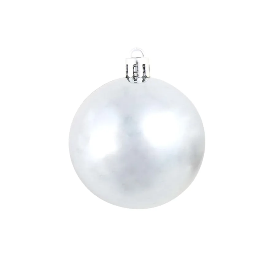 Ensemble de boules de Noël 100 pcs 3/4/6 cm Blanc/Gris - 9