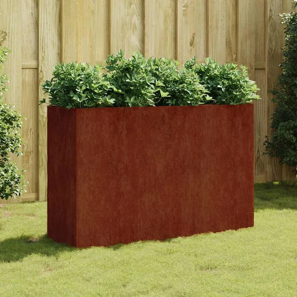 Lit surélevé de jardin 120x40x80 cm acier corten