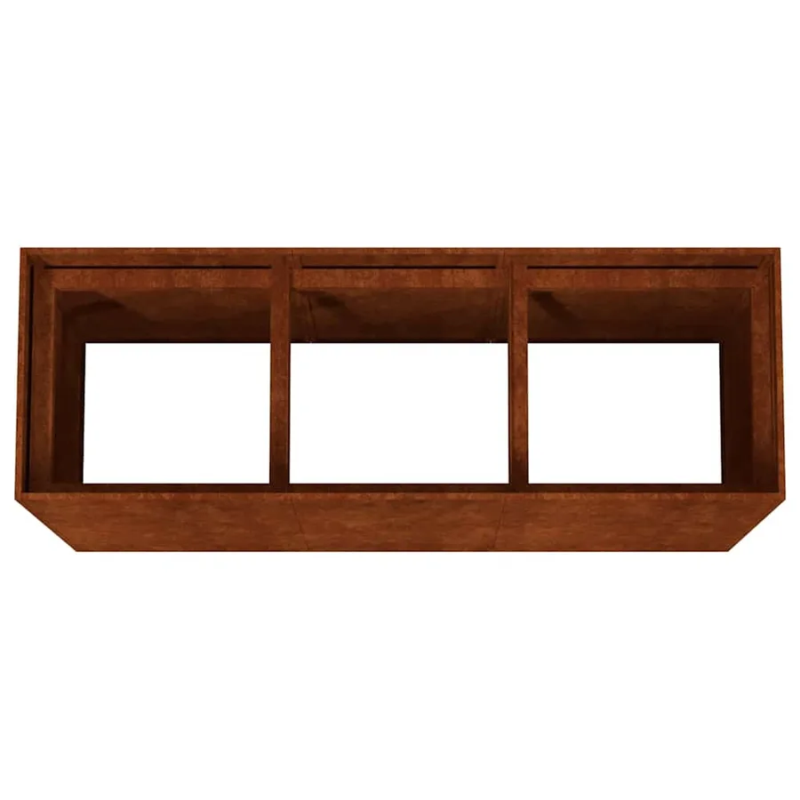 Lit surélevé de jardin 120x40x80 cm acier corten - 5