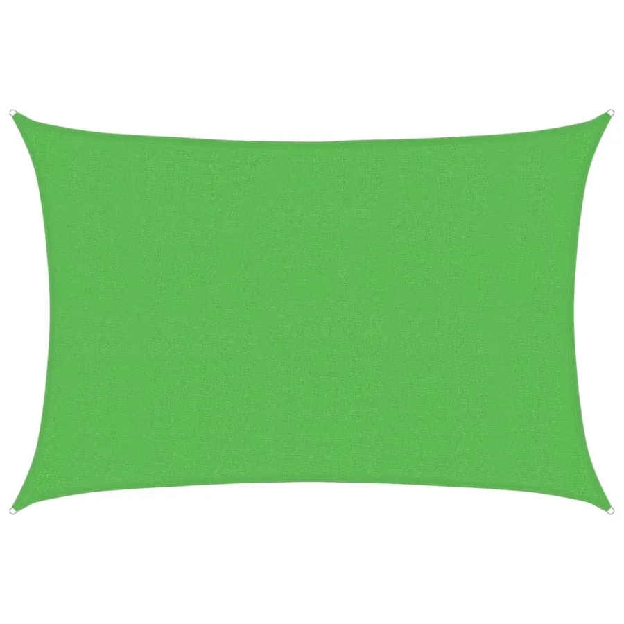 Voile d'ombrage 160 g/m² Vert clair 2,5x3,5 m PEHD - 2