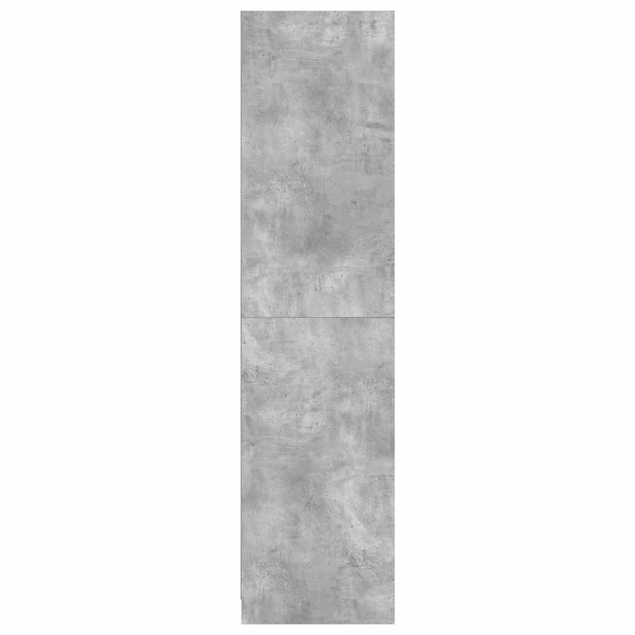 Garde-robe Gris béton 50x50x200 cm Bois d'ingénierie - 5